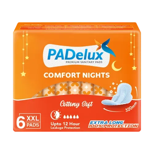 PADelux Sanitary Pads Comfort Nights XXL 320 mm- 6 Pads