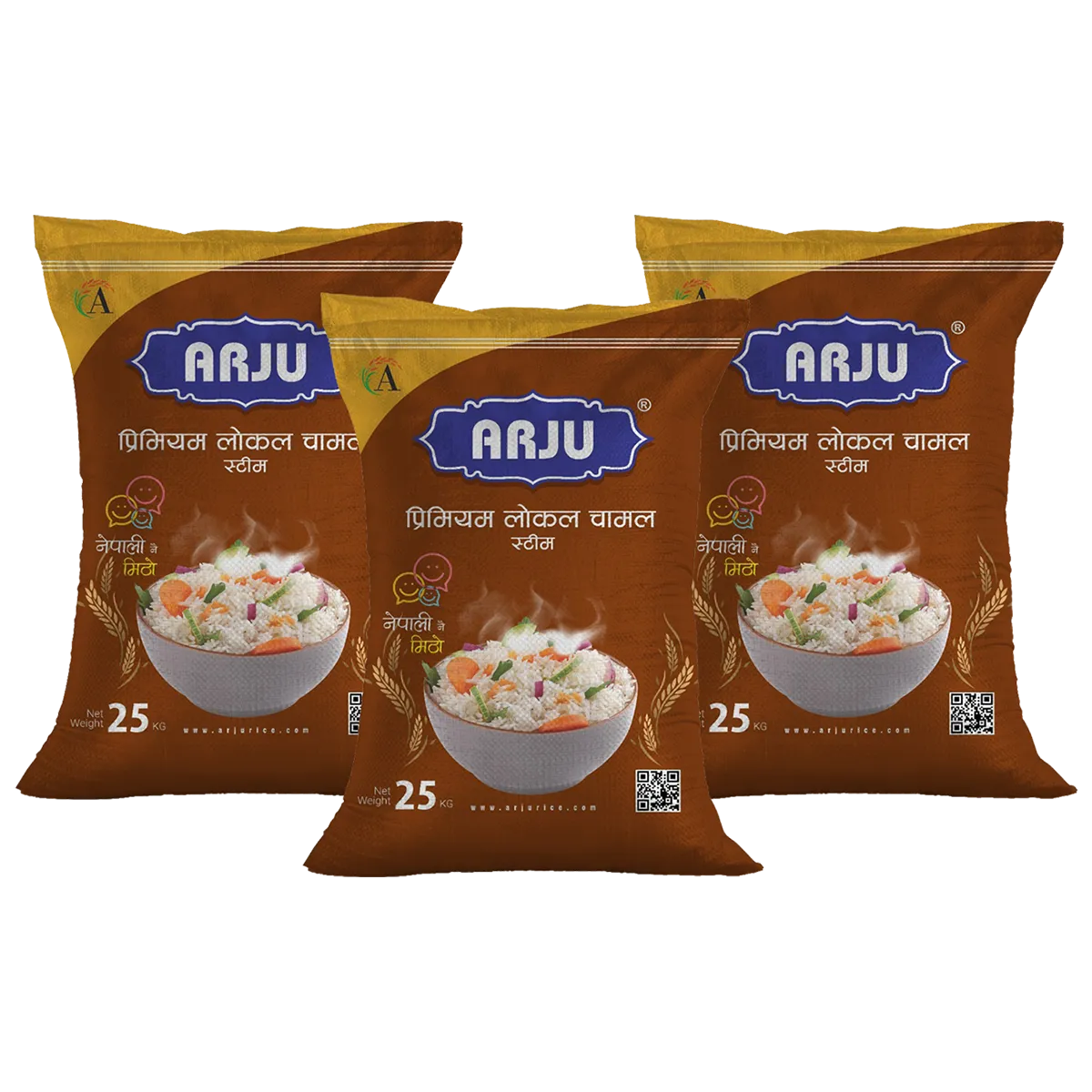 Arju Premium Local Chamal Steam Rice-25Kg