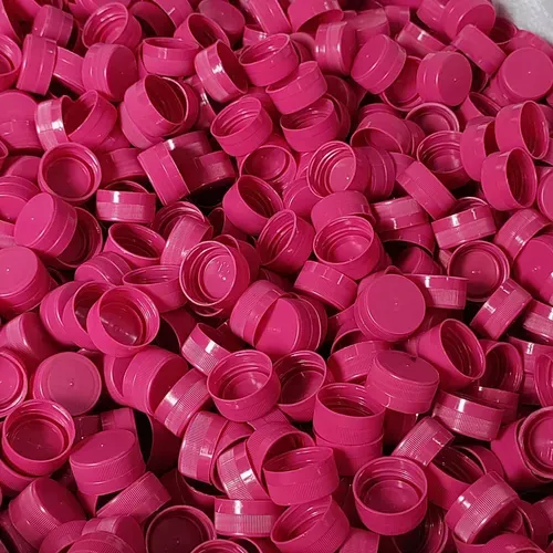 Screw Pink PET Water Bottle Caps