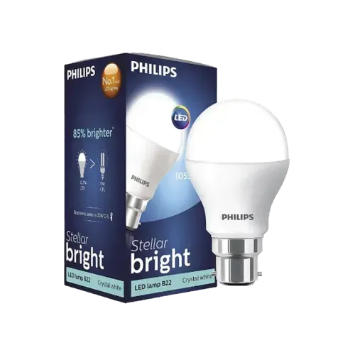 Philips Stellar Bright 7W 630lm Bulb WW/CDL B22/E27 A60S